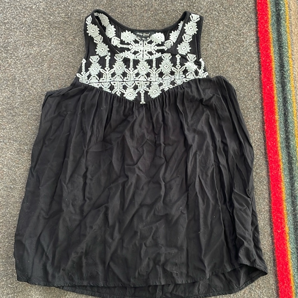 Lucky Embroidered Tank